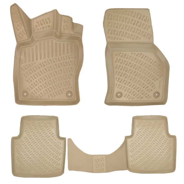 Rizline Skoda Superb 2015-2023 Havuzlu Paspas Bej